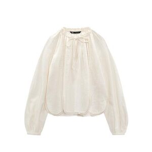 Zara embroidered top XS